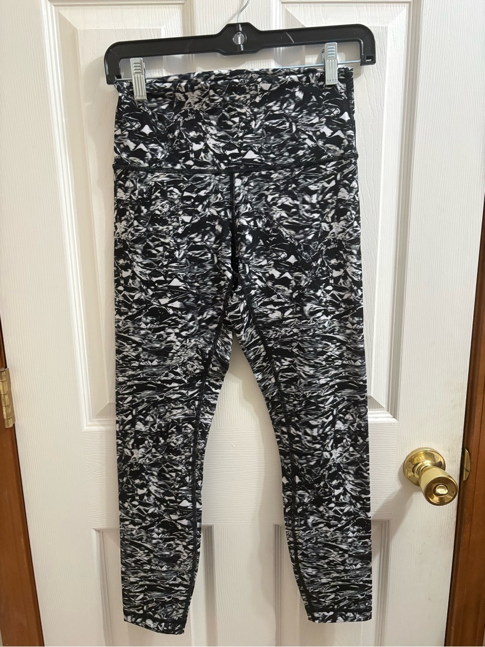 lululemon Black and White Patterned Leggings